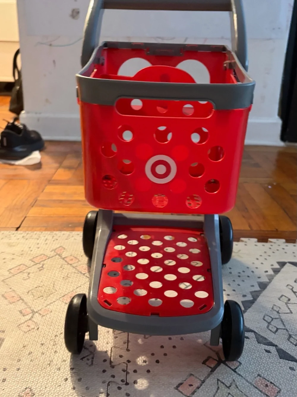 Target Red and Gray Kids Play Shopping Cart